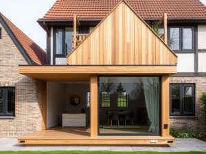 Annexe maison en ossature bois moderne et écologique