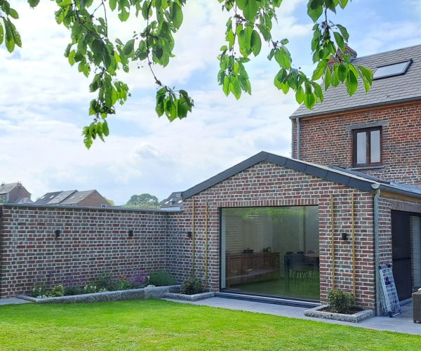extension de maison maçonnerie